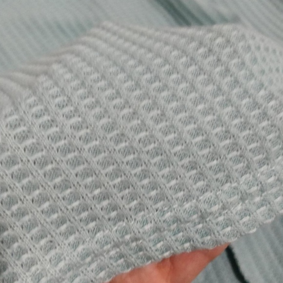 Gray off the shoulder twist knot tunic sweater - Picture 3 of 5